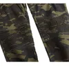 Herenjeans camouflage lading mannen joggers militaire multi-pocket denim broek stretch fietser casual slanke mannetje