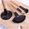 Makeup Brushes High Quality 24sts Set Wood Get Hair Professional Make Up Home Use Eyeliner Foundation Dhyzk