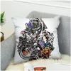 Kussensloop samurai tattoo art 3d print er sofa bed home decor kussensloop slaapkamer kussen voor autokut 1 drop levering tuin textil dhwoc