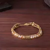 Charm Bracelets Unique Box Chains Natural Stone Bracelet Women Exquisite Champagne Crystal Link Femme Jewelry Drop Gifts