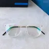 サングラスフレームダンマークブランドデザインチタンTR90メガネフレームメン女性軽量光学処方眼鏡透明6549