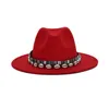 Geniş Memlu Şapkalar Kadınlar Fedora Şapkası Yün Khaki Caz ​​Kadın Ulusal Gündelik Büyük Vintage Sonbahar Klasik Keçe ve Cap