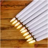 Pacote de velas de 12 tremeluzes amarelos LED LED PLÁSTICO MOLO DE FLAMA BOUGIE PARA DINANO DATORAÇÃO DOURS DE DOUR