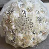 Decoratieve bloemen EST Aangekomen Cream CrystalArtificial Wedding Bridemaid Bouquets voor decoratie