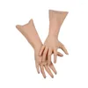 Modellatori per il corpo da uomo Pelle artificiale realistica Modello di mano femminile Vestirsi con guanti in silicone 1 paio per spettacoli teatrali di ruolo