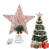 Kerstdecoraties Tree Top Light Topper met Switch Plug-In Ornament voor binnenkantoorjaar