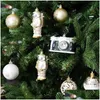 Dekoracja imprezy 70pcs kulki świąteczne Ozdoby Święte drzewa wiszące wiszące rozbijanie hang for hoilday bombeble bombe