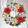 Decorative Flowers 5 Sparkling Artificial Christmas Ornaments Tree Decoration DLY Year Wedding Party Home Gathering Decoratio