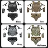Jaktjackor Army Tactical Armor Vest Set Outdoor Protective Explosion Paintball Wargame Suit