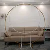 Decorazione per feste Metal Circle Arch Wedding Balloonround Stand Balloon Stand Floro Round Squadra Fantasca Baby Shower