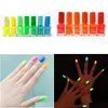 Nail Polish Wholesale 10Pcs Neon Fluorescent Nontoxic Set Glow In The Dark Varnish Lacquer Paint Art Glo Dhh5Q