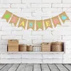 Party Decoration Decorations Banner Happy Easter Streamers Inomhus utomhus Swallowtail Hanging Ornament Po Props DFF02 Morot