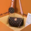 Bolsa feminina Bolsa feminina Caixa original Código de data Bolsa clutch ombro mensageiro corpo cruzado número de série três em uma flor Bolsa bolsa tiracolo