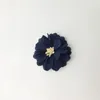 Fleurs décoratives 10 pièces 4.5cm pétales de perles fleur noyau tissu bricolage vêtements vêtements fleurons chapeau chaussures décoration