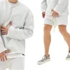 Herren-Trainingsanzüge, hochwertige Bodybuilding-Sportbekleidung, zweiteiliges Set, Spot Europe, 3XL, Herrenanzug, Jacke, Jogger, kurze Straße, Trainingsanzug