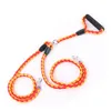 Dog Collars & Leashes Pet Walking Leash 2 Way Training Running Traction Rope Quick Release Nylon Braided Band Supplies