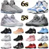 Triple s Basketball Shoes Jumpman 5S 6S Sports Sneakers University Racer Aqua Concord Bull Easter Oreo Electric Metallic Infrared