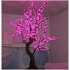 Christmas Decorations Led Artificial Cherry Blossom Tree Light 1152Pcs Bbs 2M/6.5Ft Height 110/220Vac Rainproof Outdoor Use Drop Del Dhjlu