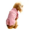 Abbigliamento per cani Gatti Costume Pet Tinta unita Pigiama Abbigliamento Homewear di lusso Cuccioli di orsacchiotto