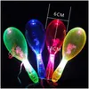 Decorazione del partito 2021 Led Light Up Glowing Maracas Bambini Giocattoli lampeggianti Bar Concerto Ktv Puntelli applausi Rave Glow Forniture Drop Consegna Dhlm1