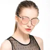 Sonnenbrille Polarisiert 2023 Damen Stil Metall Dazzle Farbe Klassisch Retro UV400 Sonnenbrille Vintage