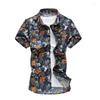Koszulki męskie 20 stylów letnia koszula męskie menu krótkie rękaw męski kwiecisty hawajski hawaje męski kwiat print plaż