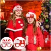 Party Favor 2023 Noël Lunettes Cadre Décorations P O Props Bonhomme De Neige Elk Cadeaux Enfants Adt Happy Hour Drop Delivery Maison Jardin Festi Dhomu