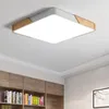 Taklampor Dimble LED Surface Light Puzhuoer 36W 40 5cm Iron Wood Living Room Macaron Lamp