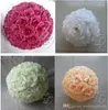 Fiori decorativi 6 pollici 15 cm rosa artificiale fiore di seta palle da bacio palla appesa per matrimoni ornamenti natalizi decorazione del partito