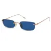 Sunglasses Rimless Sunglasse For Men Polarized UV400 Metal Frame Fishing Glasses Blue/Green/Gray Lens Size:54-20-145mm