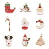 Pendant Necklaces 1Set Christmas Enamel Pendants Charms For Bracelet Earrings Necklace DIY Jewelry Findings Xmas Tree Decoration Hanging