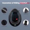 Capacetes de patins Capacete de motocicleta Orelhas de gato destacáveis Acessórios aprovados pelo DOT para mulheres e homens rosto inteiro respirável Capacete de moto 230113