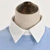 Choker European Naszyjnik Dziewczęta Faux Fałszywe kołnierz Lapel Peter Pan Shirt Fake