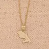Anhänger Halsketten Karte von Martinique Halskette Anhänger für Frauen Goldfarbe Schmuck Frankreich Artikel