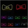 Party Decoration Led Luminous Bow Tie Costume Props Supplies Christmas Evening Wedding Year Gifts For Men Boys Kids Drop Delivery Ho Dhx3J