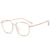 Lunettes de soleil Cadres TR90 Lunettes de mode Anti-lumière bleue Lunettes vintage Lunettes claires Lunettes en gros Polygon Retro Fill Prescription