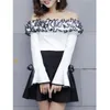 Women's Blouses & Shirts Autumn Girl Knitted Shirt Flare Sleeve Lace Blousas Elegant Women Off Shoulder Blouse Basic Tops Pullover Winter Bo