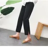 Women's Pants 2023 Summer Autumn Women Tailored Trousers OL Elegant Beige Black Straight Pencil High Waist Button Split Suit