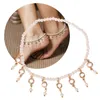 Anklets Pearl Tassels For Women Foot Accessorie Beach Barefoot Sandals Armband Ankle On the Ben Female Gifts