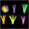 Décoration de fête 100Pcs / Pack Fluorescence Lumière Bâtons Lumineux Bracelets Colliers Néon Pour Mariage Colorf Bâton Drop Delivery Accueil Gar Dh51Y