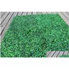 Decora￧￵es de jardim por atacado 60pcs Artificial Grass Pl￡stico Boxwood Topiary Tree Milan para Decora￧￣o de Casamento da loja em casa Drop de dhcvt