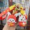 Nyckelringar 2023 år nyckelring nyckelring dekor djur väska hängande tillbehör kinesiska gåva zodiak chai s8c3