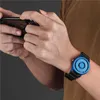 Armbandsur innovativa blå guldmagnetiska metallpärlor multifunktionella klockor mäns casual sportkvarts kreativa