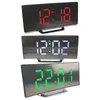 Bordklockor Elektronisk väckarklocka Nödlös design Digital stor displayspegel för äldre 17 x7,2 x3,1 cm Tre färger kan vara