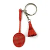 Party Favor Ups Creative Color Badminton Key Chain Pendant Simation Alloy Racket Activity Gifts Small Drop Delivery Home Garden Fest Dhndu
