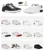 Luxe 2024s / s Nappa Hommes Femmes Baskets Chaussures Blanc Noir Baskets En Cuir Marques Célèbres Confort Couple Skateboard Hommes Casual Marche Eu35-46 Boîte D'origine