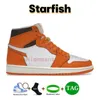 Mens 1 High OG 1s Retro basketball shoes jumpman Lost and found men Sneakers university blue patent bred Gorge Green dark mocha Starfish black white women Trainers