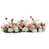 Decoratieve bloemen Aangepaste T-Stage Road Arch Artificial Flower Wall Diy Wedding Party Decor rekwisieten Regeling Rij 2 stks