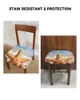 Chair Covers Beach Starfish Conch Sea Elasticity Cover Office Computer Seat Protector Case Home Kitchen Dining Room Slipcovers