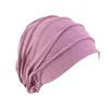 Bonnets Couverture Intérieure Hijab Caps Musulman Stretch Turban Cap Islamique Underscarf Bonnet Couleur Unie Sous Foulard Wrap Head Fashion Beanie/Skull